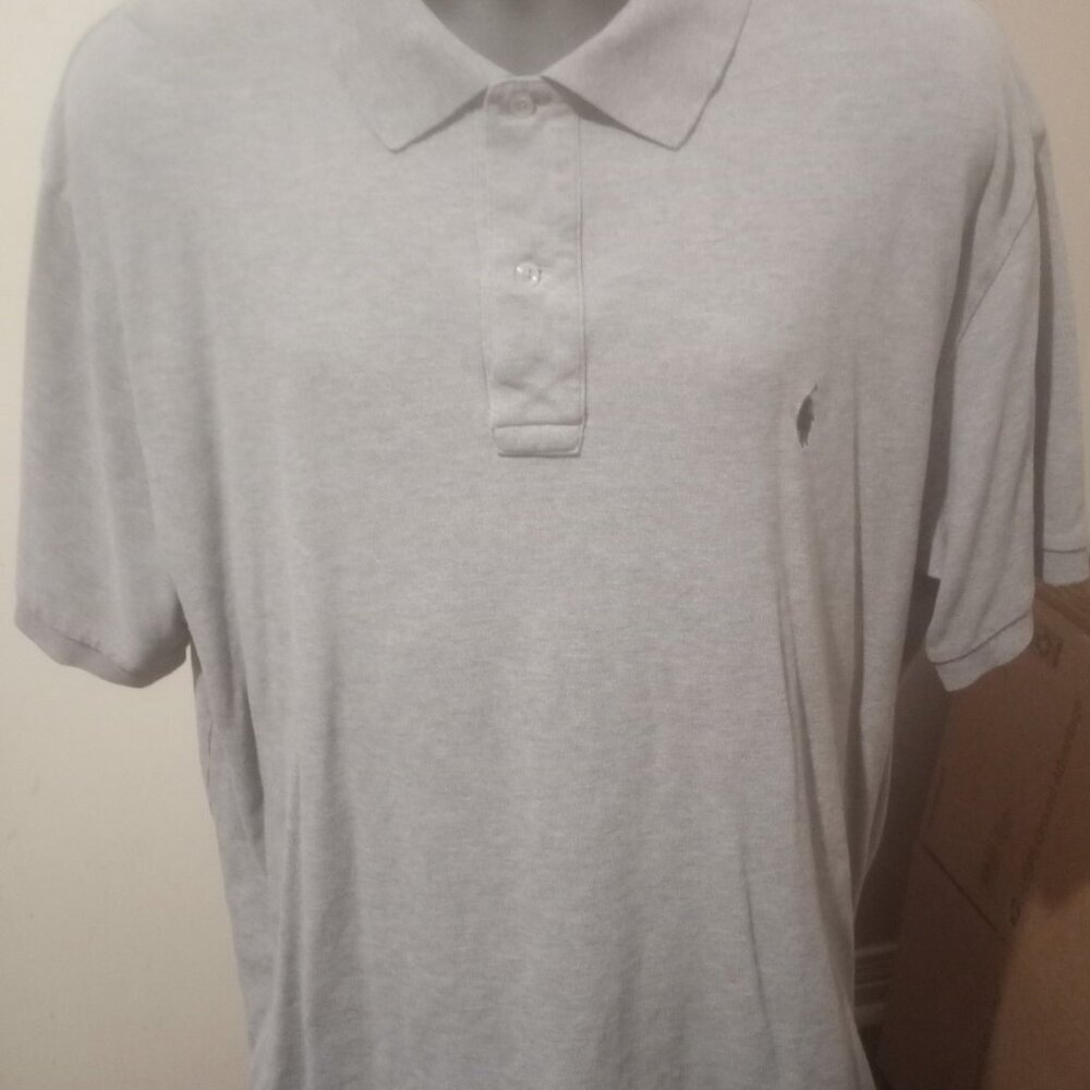 Polo Ralph Lauren Polo Shirt Mens 2XB XXL Big Gray Short Sleeve Casual Comfort